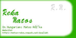 reka matos business card